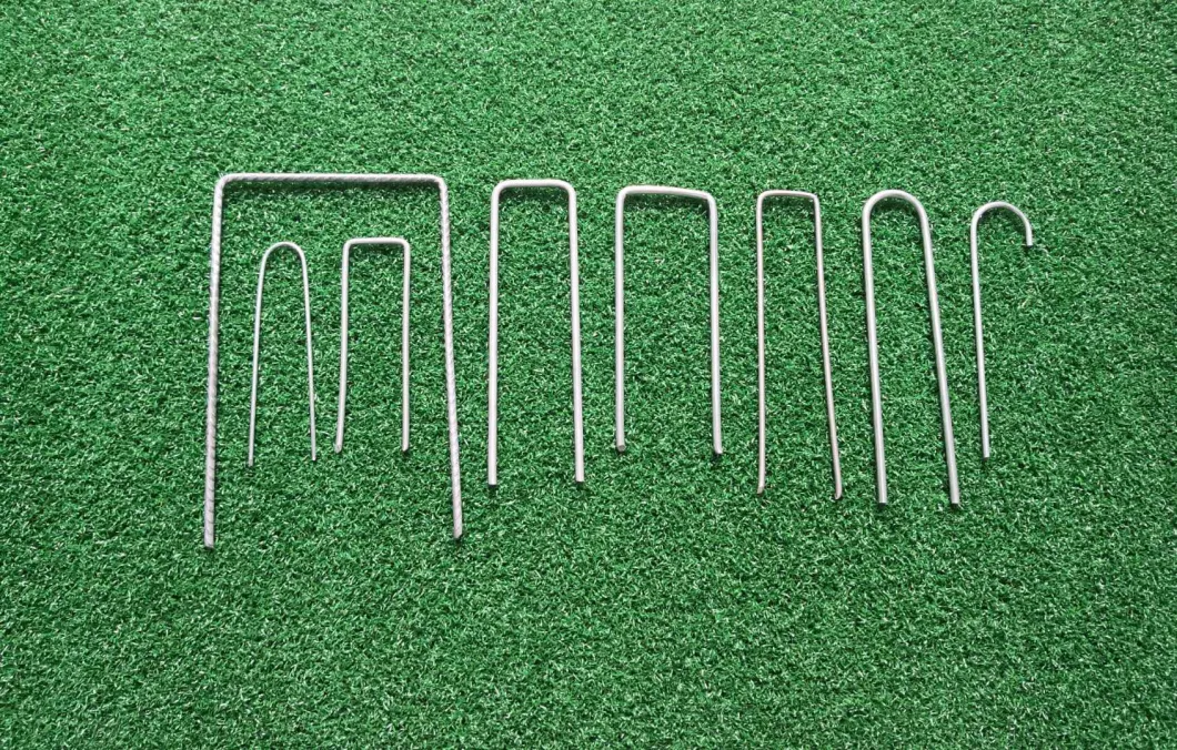 Garden Stakes Landscape SOD Staples Weed Barrier Fabric Galvanized U Pins