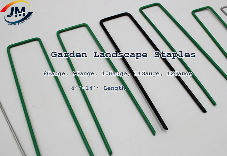 6 in. Heavy Duty Steel Garden Staples for Weed Barrier Landscape Fabric Irrigation Lines and SOD