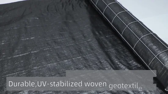 Black PP Woven Geotextile Fabric Wire Backed Silt Fence for Construction