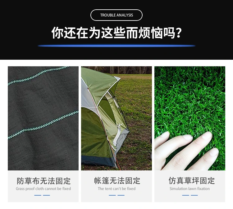 U-Shaped Landscape Staples Heavy Galvanized Garden Staples for Outdoor Fabric Irrigation Hoses Artificial Turf Nail