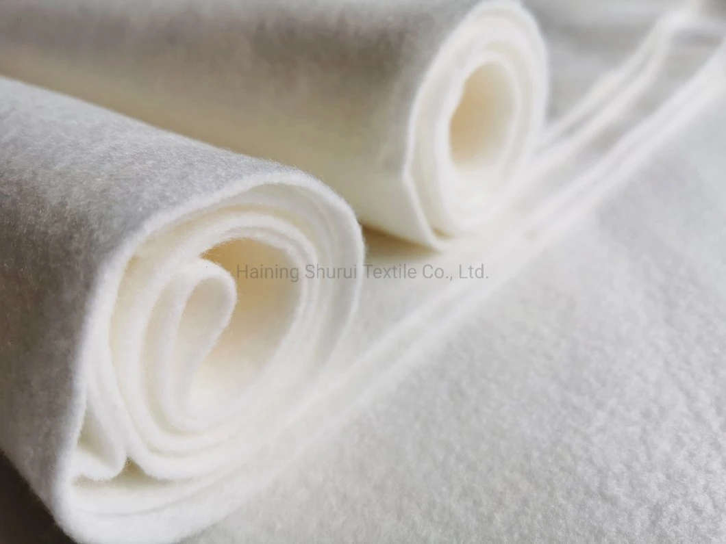 Fr Viscose White Needle Punched Non Woven Mattress Interlining Fabric Pass 1633 Flame Retardant Test 86/92&quot; Width